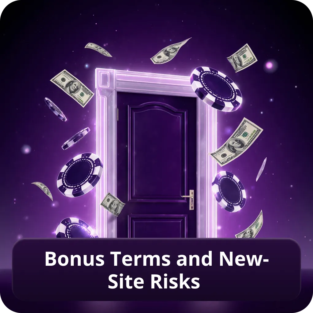Bonus terms and new-site risks